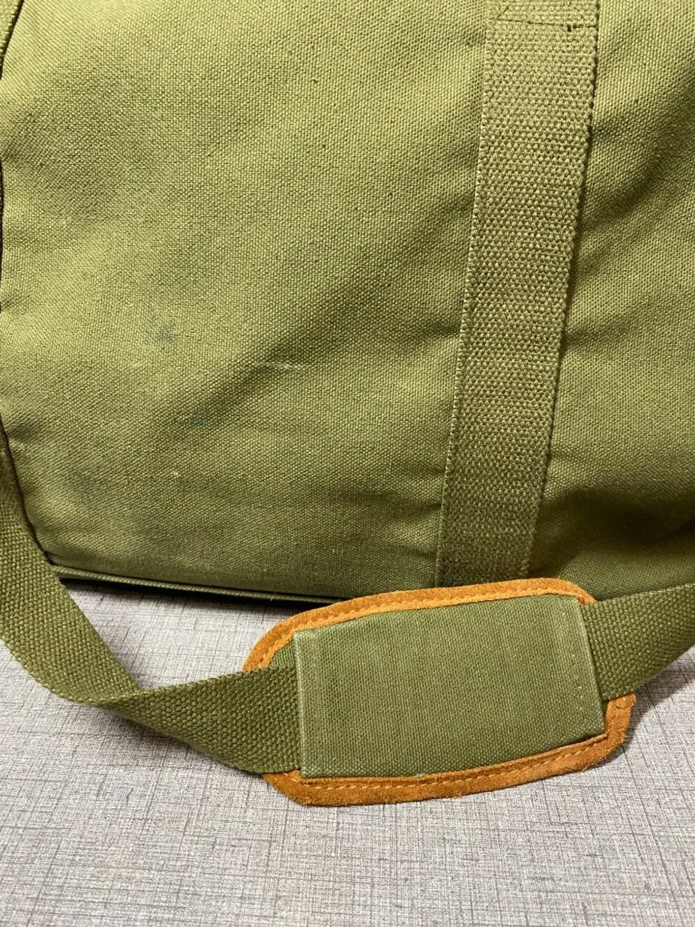 Vintage Eddie Bauer Duffle Bag for Travel Canvas Suede Duffel Bag Carry on Men
